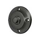 Deltana [BBR213U10B] Solid Brass Door Bell Button - Round - Oil Rubbed Bronze Finish - 2 1/4&quot; Dia.