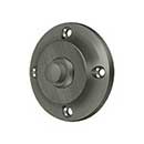 Deltana [BBR213U15A] Solid Brass Door Bell Button - Round - Antique Nickel Finish - 2 1/4" Dia.