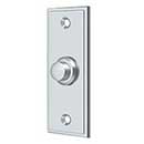 Deltana [BBS333U26] Solid Brass Door Bell Button - Rectangular - Polished Chrome Finish - 3 1/4" L