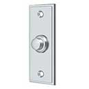 Deltana [BBS333U26] Solid Brass Door Bell Button - Rectangular - Polished Chrome Finish - 3 1/4&quot; L