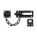 Deltana [CDG35U19] Solid Brass Door Chain Guard - Doorbolt - Paint Black Finish - 7&quot; L