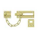 Deltana [CDG35U3] Solid Brass Door Chain Guard - Doorbolt - Polished Brass Finish - 7" L