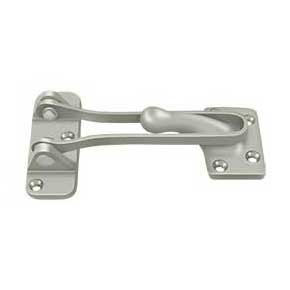 Deltana [DG425U15] Solid Brass Door Guard - Brushed Nickel - 4" L