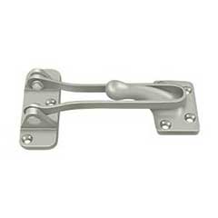 Deltana [DG425U15] Solid Brass Door Guard - Brushed Nickel Finish - 4&quot; L