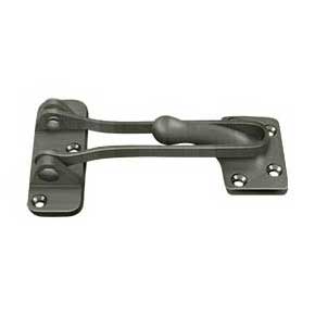 Deltana [DG425U15A] Solid Brass Door Guard - Antique Nickel - 4" L