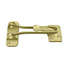 Deltana [DG425U3] Solid Brass Door Guard - Polished Brass Finish - 4&quot; L