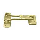 Deltana [DG425U3] Solid Brass Door Guard - Polished Brass Finish - 4&quot; L