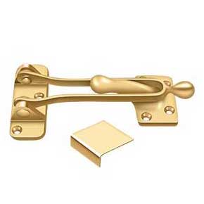 Deltana [DG525CR003] Solid Brass Door Guard - Polished Brass (PVD) Finish - 5" L