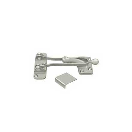 Deltana [DG525U15] Solid Brass Door Guard - Brushed Nickel Finish - 5&quot; L