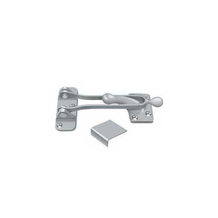 Deltana [DG525U26D] Solid Brass Door Guard - Brushed Chrome Finish - 5&quot; L