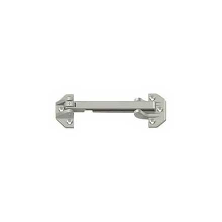 Deltana [DGSB675U15] Solid Brass Door Guard - Slotted - Brushed Nickel Finish - 6 3/4&quot; L