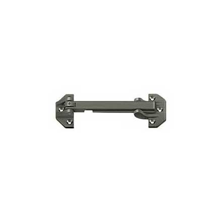 Deltana [DGSB675U15A] Solid Brass Door Guard - Slotted - Antique Nickel Finish - 6 3/4&quot; L