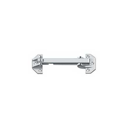 Deltana [DGSB675U26] Solid Brass Door Guard - Slotted - Polished Chrome Finish - 6 3/4&quot; L