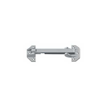Deltana [DGSB675U26D] Solid Brass Door Guard - Slotted - Brushed Chrome Finish - 6 3/4" L