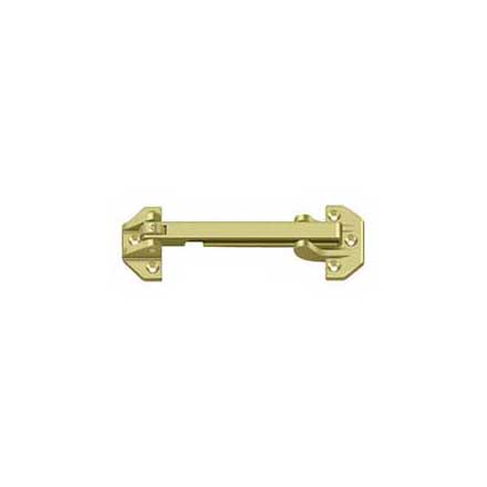 Deltana [DGSB675U3] Solid Brass Door Guard - Slotted - Polished Brass Finish - 6 3/4" L