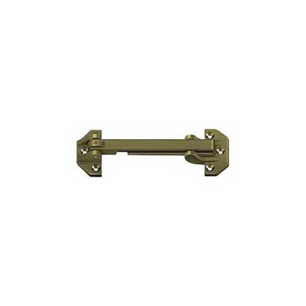 Deltana [DGSB675U5] Solid Brass Door Guard - Slotted - Antique Brass Finish - 6 3/4&quot; L