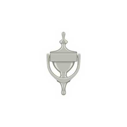 Deltana [DK7356U15] Solid Brass Door Knocker - Victorian - Brushed Nickel Finish - 6 7/8&quot; H