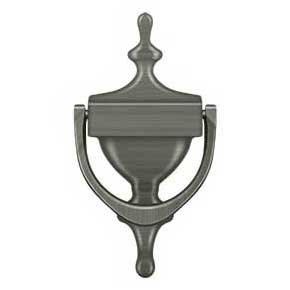 Deltana [DK7356U15A] Solid Brass Door Knocker - Victorian - Antique Nickel Finish - 6 7/8" H