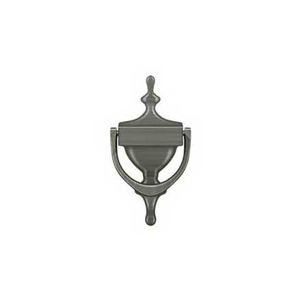 Deltana [DK7356U15A] Solid Brass Door Knocker - Victorian - Antique Nickel Finish - 6 7/8" H
