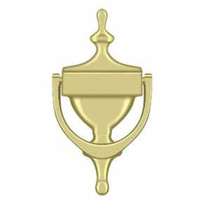 Deltana [DK7356U3] Solid Brass Door Knocker - Victorian - Polished Brass Finish - 6 7/8" H