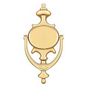 Deltana [DK854CR003] Solid Brass Door Knocker - Imperial - Polished Brass (PVD) Finish - 8 1/2" H