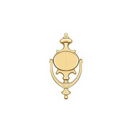 Deltana [DK854CR003] Solid Brass Door Knocker - Imperial - Polished Brass (PVD) Finish - 8 1/2&quot; H