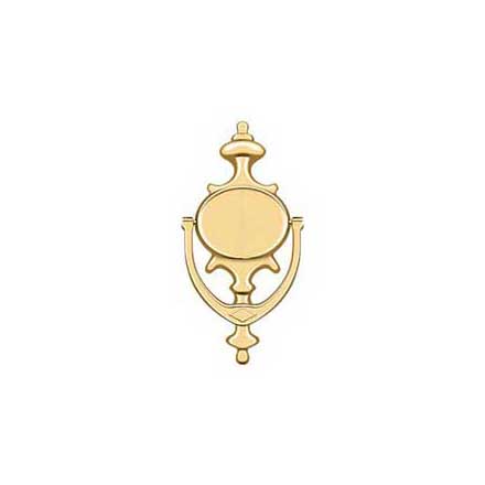 Deltana [DK854CR003] Solid Brass Door Knocker - Imperial - Polished Brass (PVD) Finish - 8 1/2&quot; H