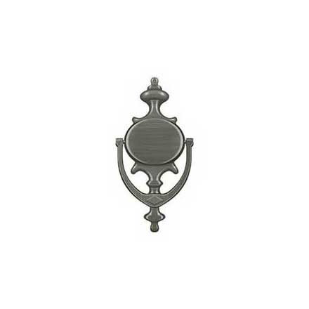 Deltana [DK854U15A] Solid Brass Door Knocker - Imperial - Antique Nickel Finish - 8 1/2&quot; H