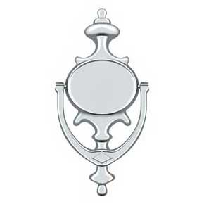Deltana [DK854U26] Solid Brass Door Knocker - Imperial - Polished Chrome Finish - 8 1/2" H