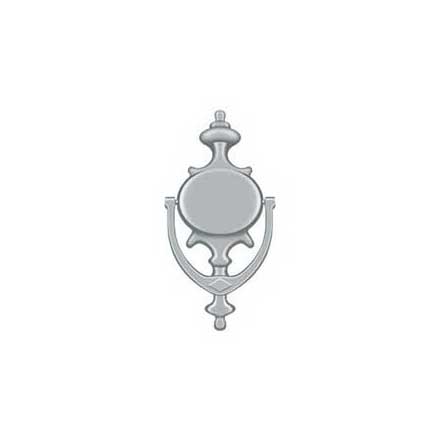Deltana [DK854U26D] Solid Brass Door Knocker - Imperial - Brushed Chrome Finish - 8 1/2&quot; H