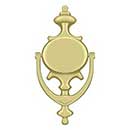 Deltana [DK854U3] Solid Brass Door Knocker - Imperial - Polished Brass Finish - 8 1/2&quot; H