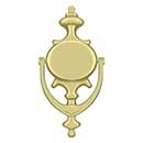 Deltana [DK854U3] Solid Brass Door Knocker - Imperial - Polished Brass Finish - 8 1/2&quot; H