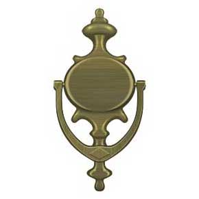 Deltana [DK854U5] Solid Brass Door Knocker - Imperial - Antique Brass Finish - 8 1/2" H