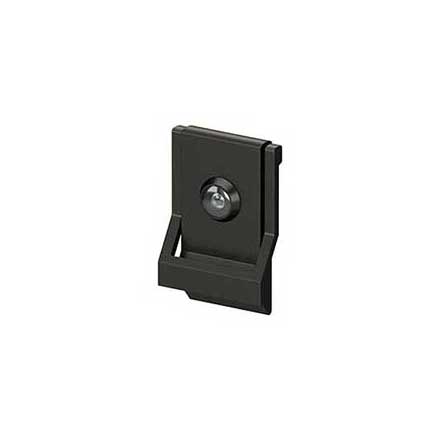 Deltana [DKMV4U10B] Solid Brass Door Knocker - Modern w/ Viewer (UL Listed) - Oil Rubbed Bronze Finish - 4 5/8&quot; H