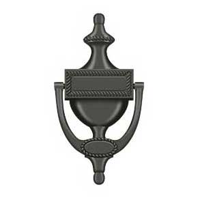 Deltana [DKR75U10B] Solid Brass Door Knocker - Victorian Rope - Oil Rubbed Bronze Finish - 7 5/8" H