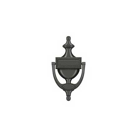 Deltana [DKR75U10B] Solid Brass Door Knocker - Victorian Rope - Oil Rubbed Bronze Finish - 7 5/8&quot; H