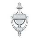 Deltana [DKR75U26] Solid Brass Door Knocker - Victorian Rope - Polished Chrome Finish - 7 5/8&quot; H