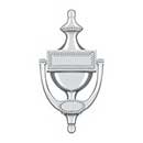 Deltana [DKR75U26] Solid Brass Door Knocker - Victorian Rope - Polished Chrome Finish - 7 5/8&quot; H