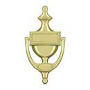 Deltana [DKR75U3] Solid Brass Door Knocker - Victorian Rope - Polished Brass Finish - 7 5/8" H