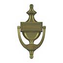 Deltana [DKR75U5] Solid Brass Door Knocker - Victorian Rope - Antique Brass Finish - 7 5/8&quot; H