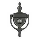 Deltana [DKV630U10B] Solid Brass Door Knocker - Traditional w/ Viewer - Oil Rubbed Bronze Finish - 5 7/8" H