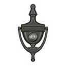 Deltana [DKV6RU10B] Solid Brass Door Knocker - Victorian Rope w/ Viewer - Oil Rubbed Bronze Finish - 6" H