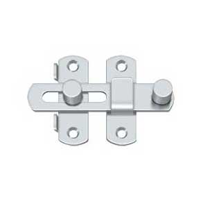 Deltana [DL35U26] Solid Brass Door Latch - Polished Chrome Finish - 3 1/2" L