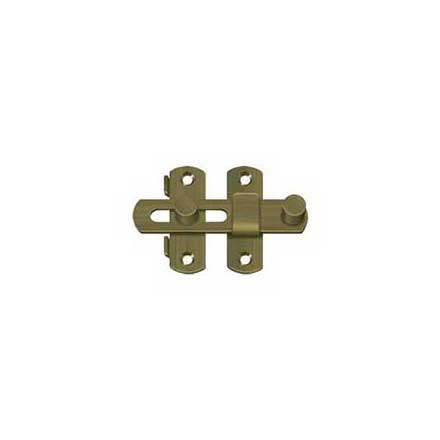 Deltana [DL35U5] Solid Brass Door Latch - Antique Brass Finish - 3 1/2&quot; L