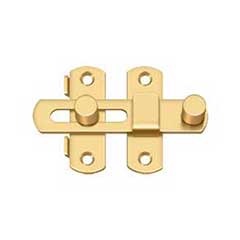 Deltana [DL35CR003] Solid Brass Door Latch - Polished Brass (PVD) Finish - 3 1/2&quot; L