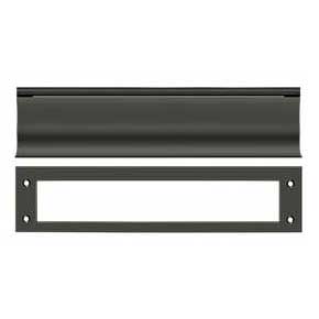 Deltana [MS0030U10B] Solid Brass Door Mail Slot - Heavy Duty - Oil Rubbed Bronze Finish - 13" L