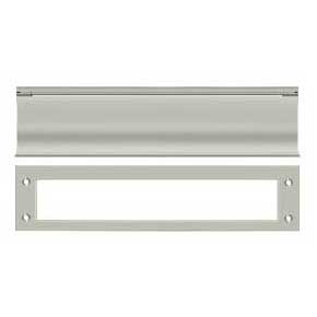 Deltana [MS0030U15] Solid Brass Door Mail Slot - Heavy Duty - Brushed Nickel Finish - 13" L