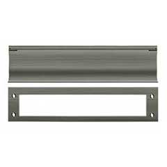 Deltana [MS0030U15A] Solid Brass Door Mail Slot - Heavy Duty - Antique Nickel Finish - 13&quot; L