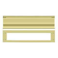 Deltana [MS0030U3] Solid Brass Door Mail Slot - Heavy Duty - Polished Brass Finish - 13&quot; L