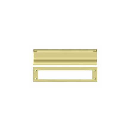 Deltana [MS0030U3] Solid Brass Door Mail Slot - Heavy Duty - Polished Brass Finish - 13" L